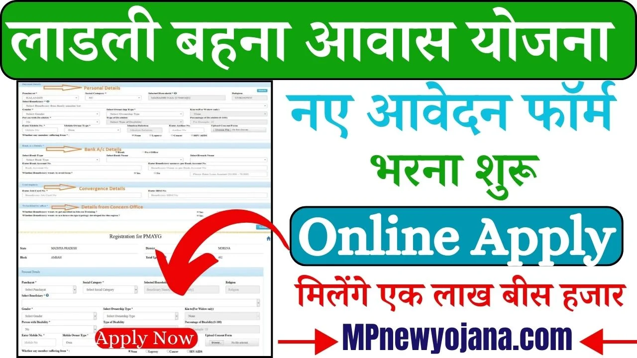 Ladli Behna Awas Yojana Application Form